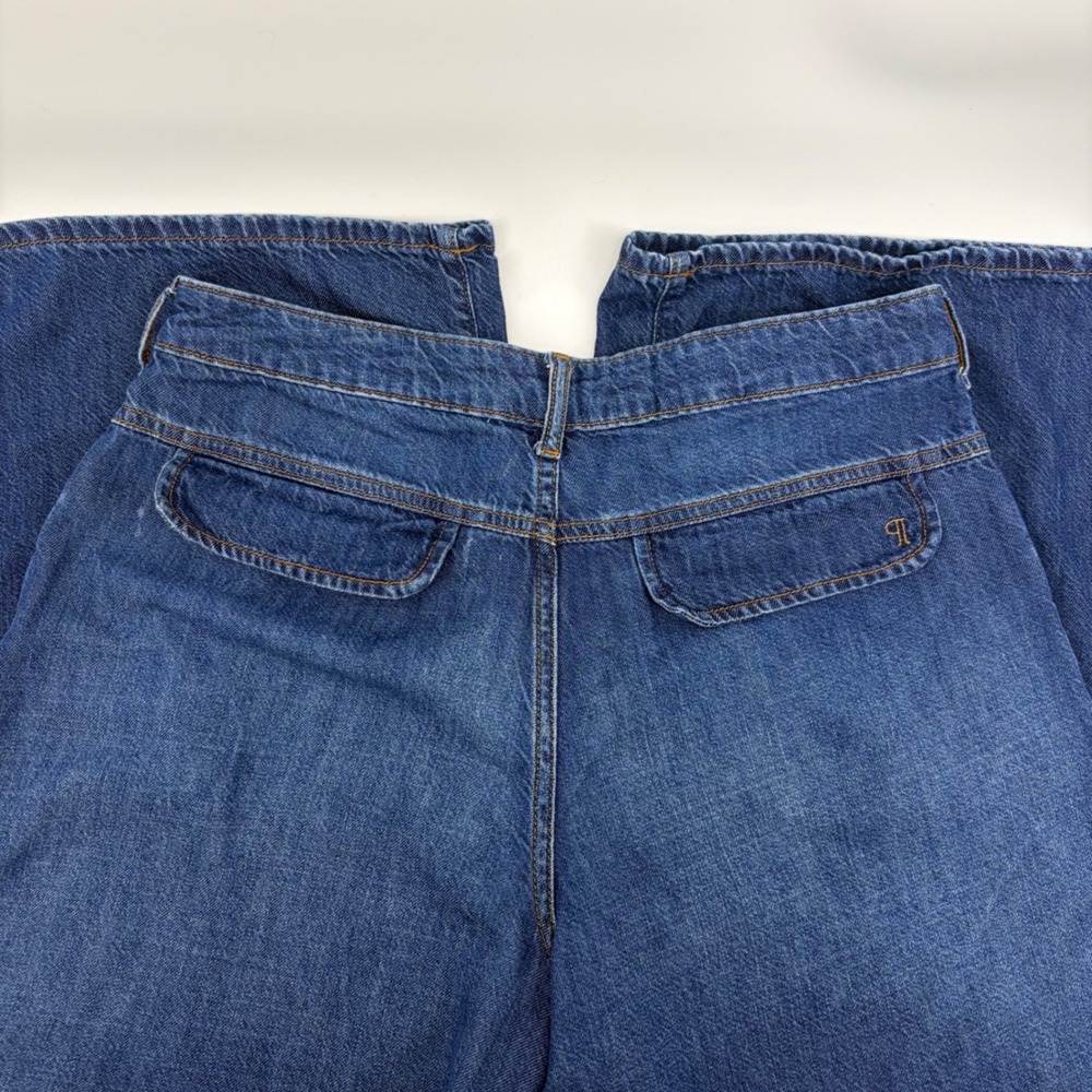 Pilcro Anthropologie High Rise Wide Leg Jeans 30 Medium Wash Cotton Boho Chic - Picture 13 of 16